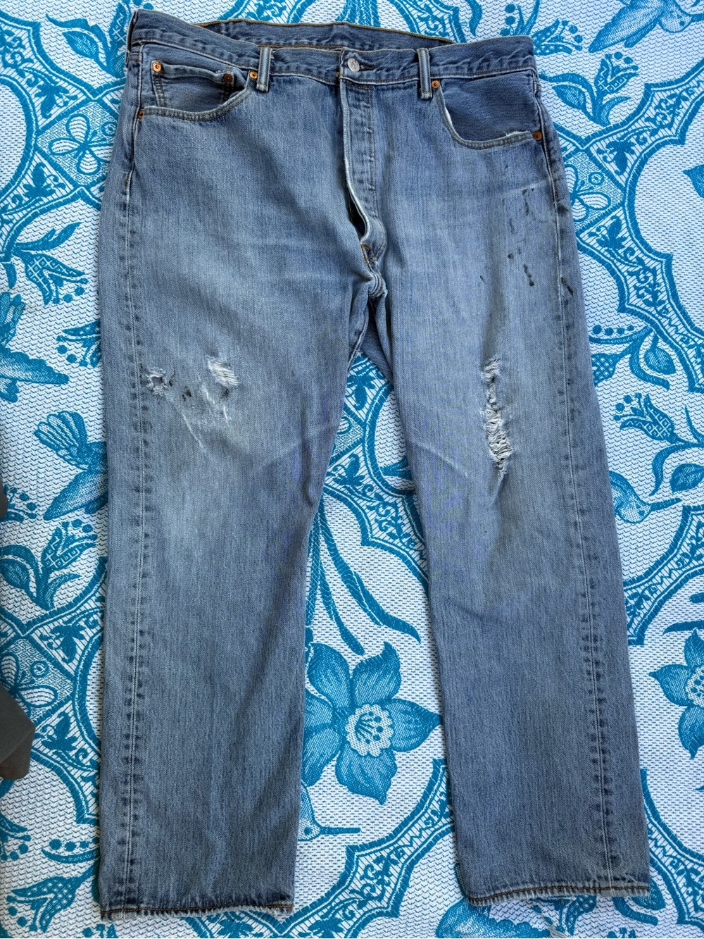 Levi's 501 Original Fit Jeans - Authentic Thrashed Patina
